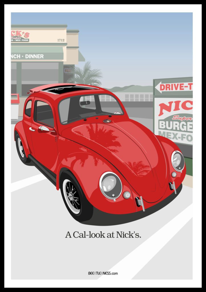 A Cal-look at Nick's Poster | Beetleness Art-2025